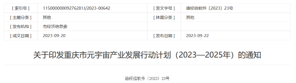 重慶發(fā)布元宇宙發(fā)展計劃,涉及Micro/Mini LED等顯示技術(shù)